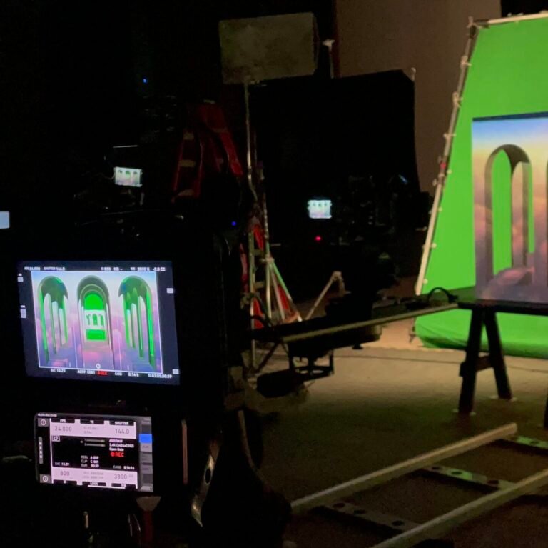 Realización de maqueta y movimientos de escenas durante la filmación de videoclip